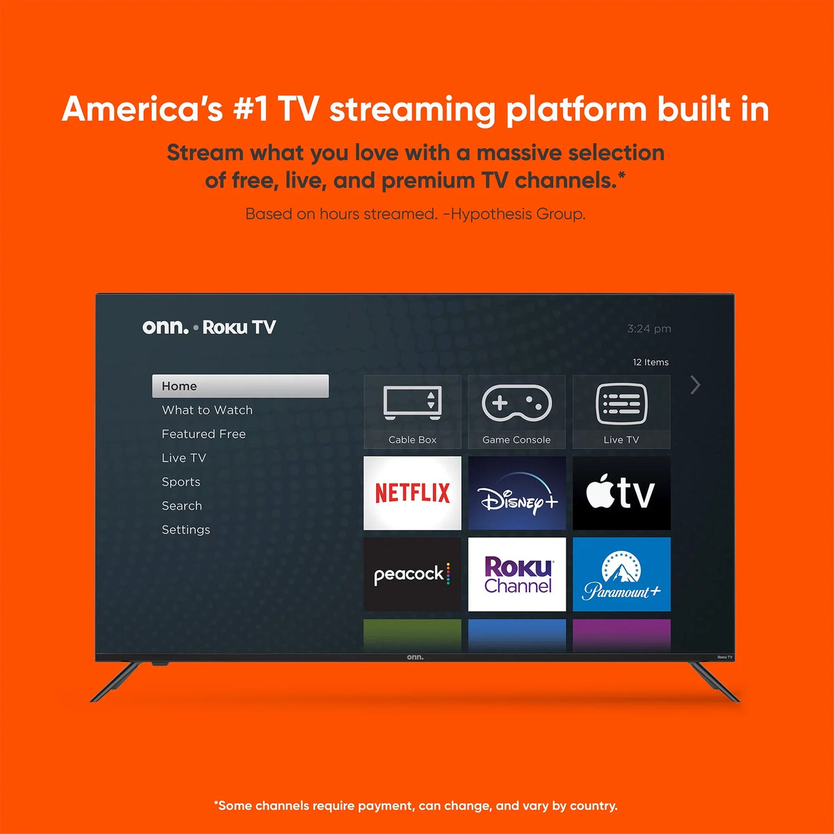 Dimming, and 120hz Local with QLED Dolby UHD HDR Roku Atmos, TV (2160p) onn. Refresh (100071705) 4K Rate, Effective 65” Dolby Vision, Smart