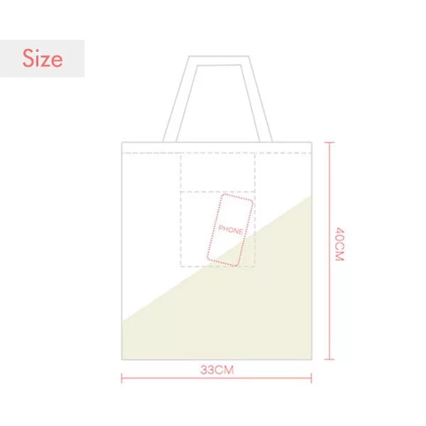 bag shopping tote handbag satchel halloween l canvas bs casual